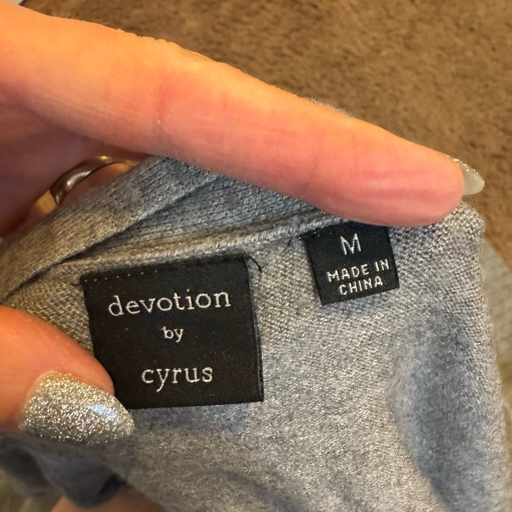 2 FOR $20 Devotion By Cyrus Gray Open Front Cardigan Sweater Longer Length M $79 - Picture 5 of 9